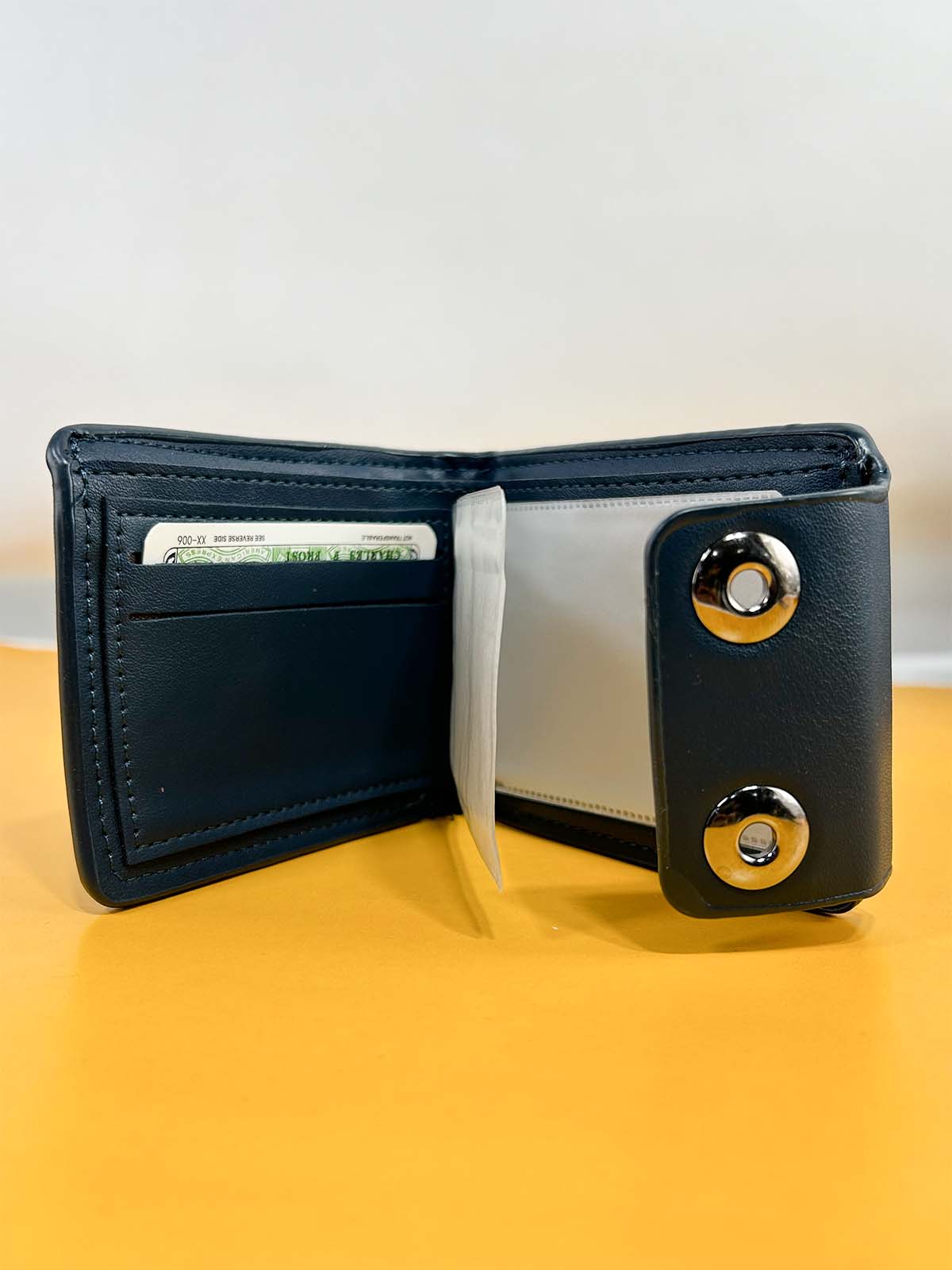Blue Syn-Leather Wallet For Men MW73