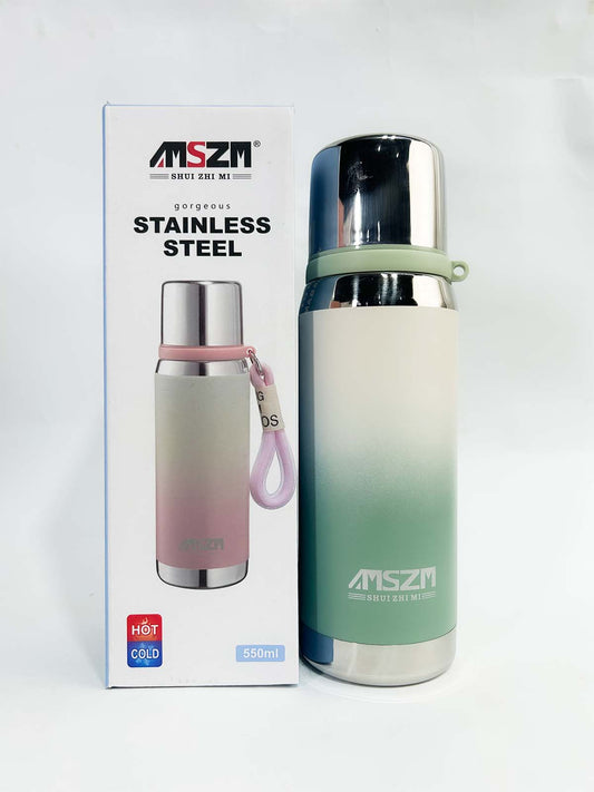 Gradient Green Stainless Steel Bottle 550ML D-74