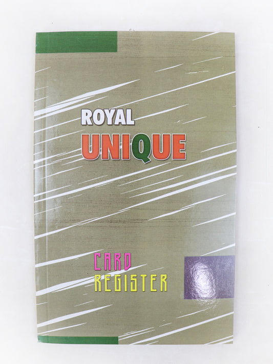 Royal Unique 3in1 English, Urdu & Maths Card Register 17x27 CM