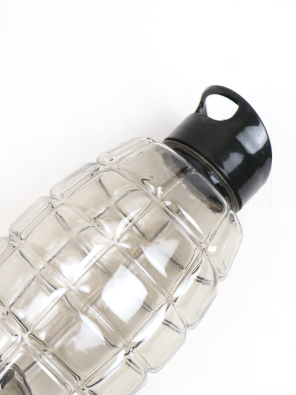 WTB06 Plastic Transparent Water Bottle Black - 750ML