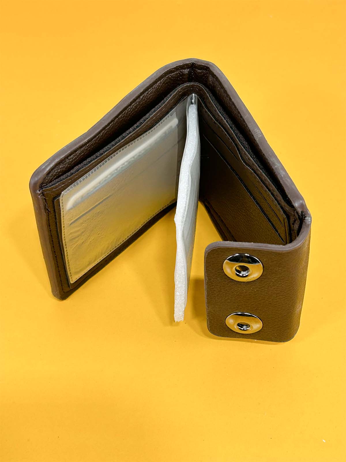 Brown Syn-Leather Wallet For Men MW76
