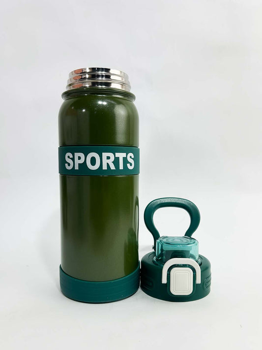 Sports Green Stainless Steel Bottle 500ML D-76