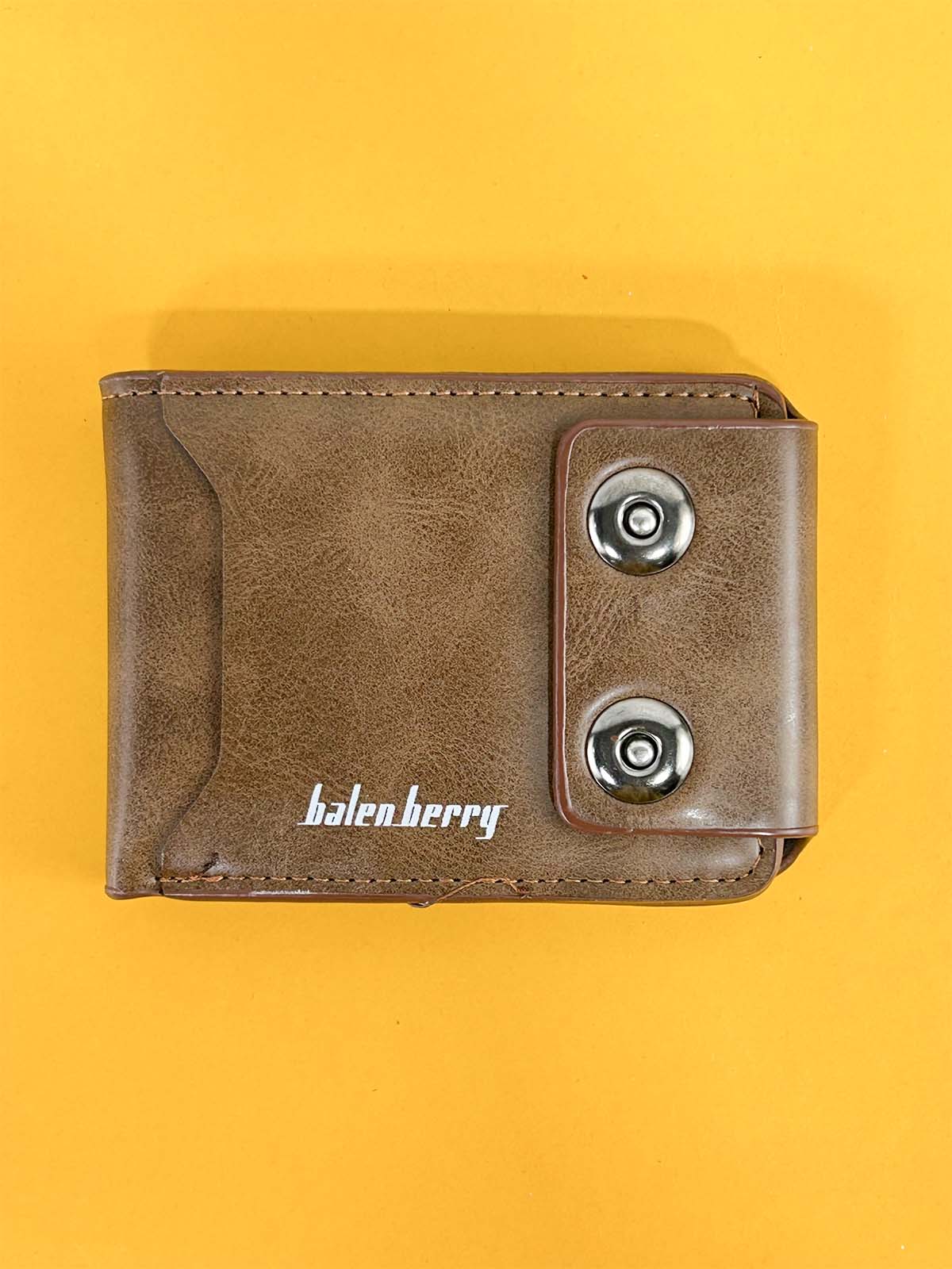 Brown Syn-Leather Wallet For Men MW77