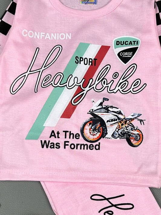 3Mth - 9Mth Pink Bike Suit For Newborns HG NBS194
