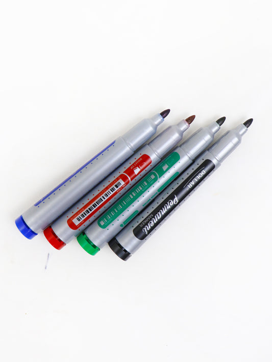 Pack Of 4 Dollar Permanent Markers