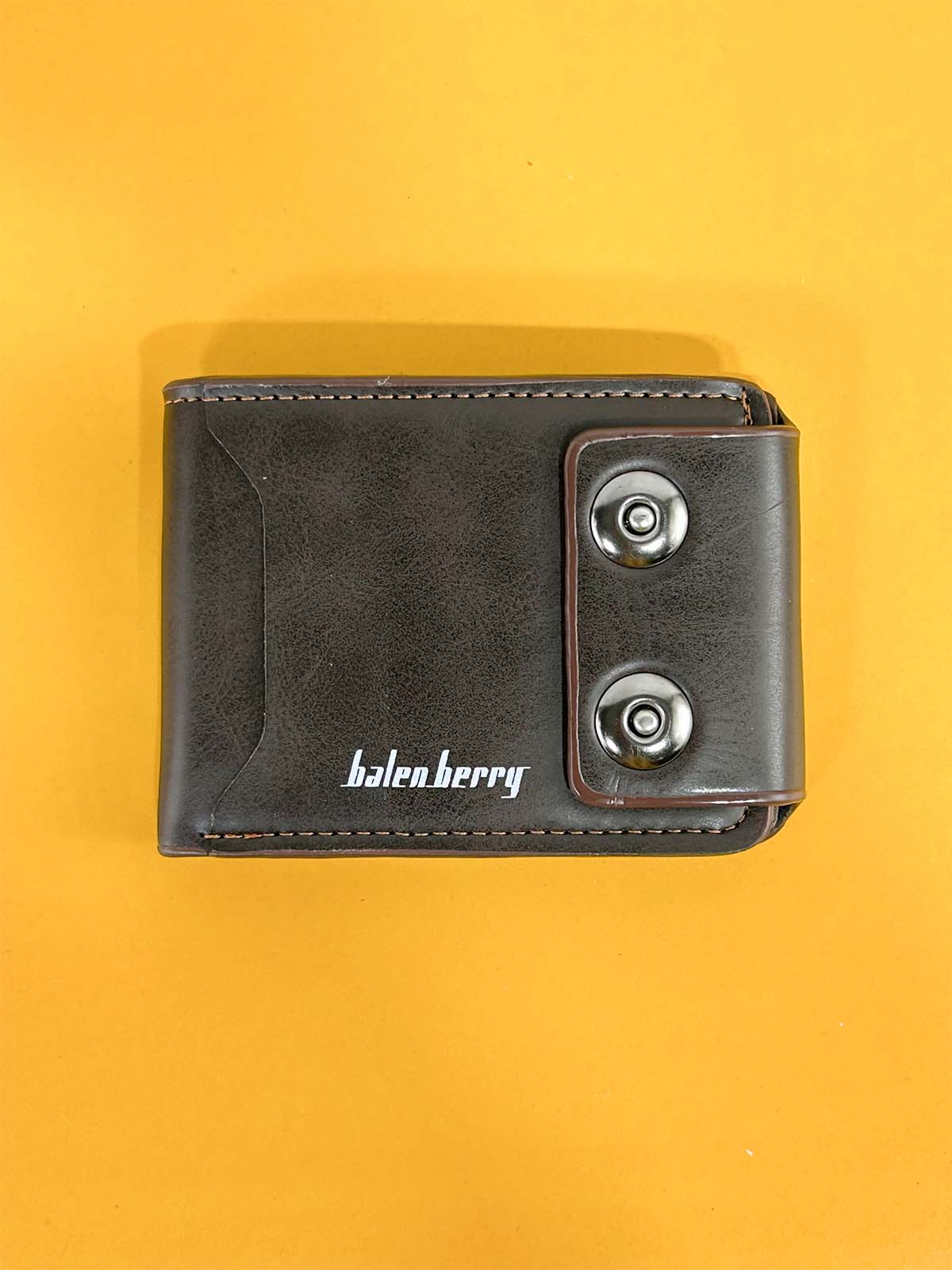 Dark Brown Syn-Leather Wallet For Men MW79