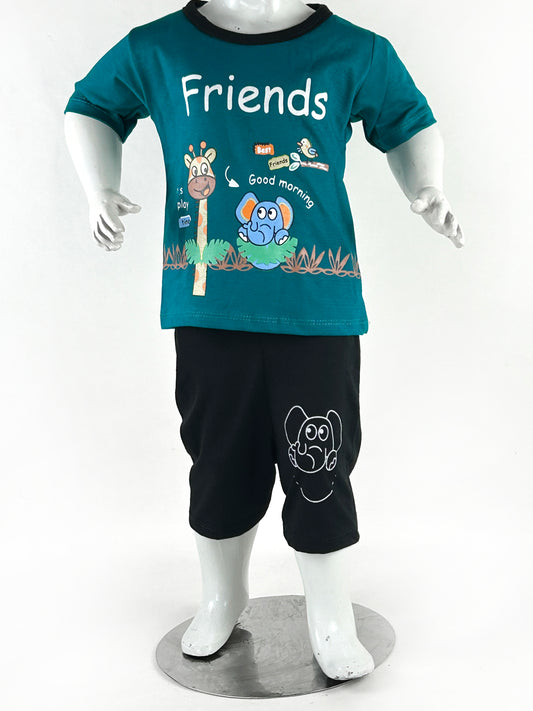 1Yr - 4Yrs Kids Suit Friend Sea Green BS425