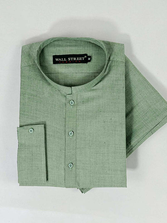 P831-7 Green Stitched Kurta Pajama Suit For Men MSK287