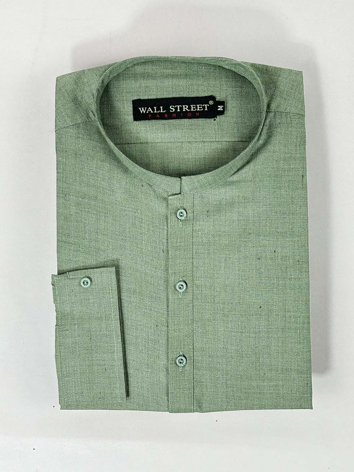 P831-7 Green Stitched Kurta Pajama Suit For Men MSK287