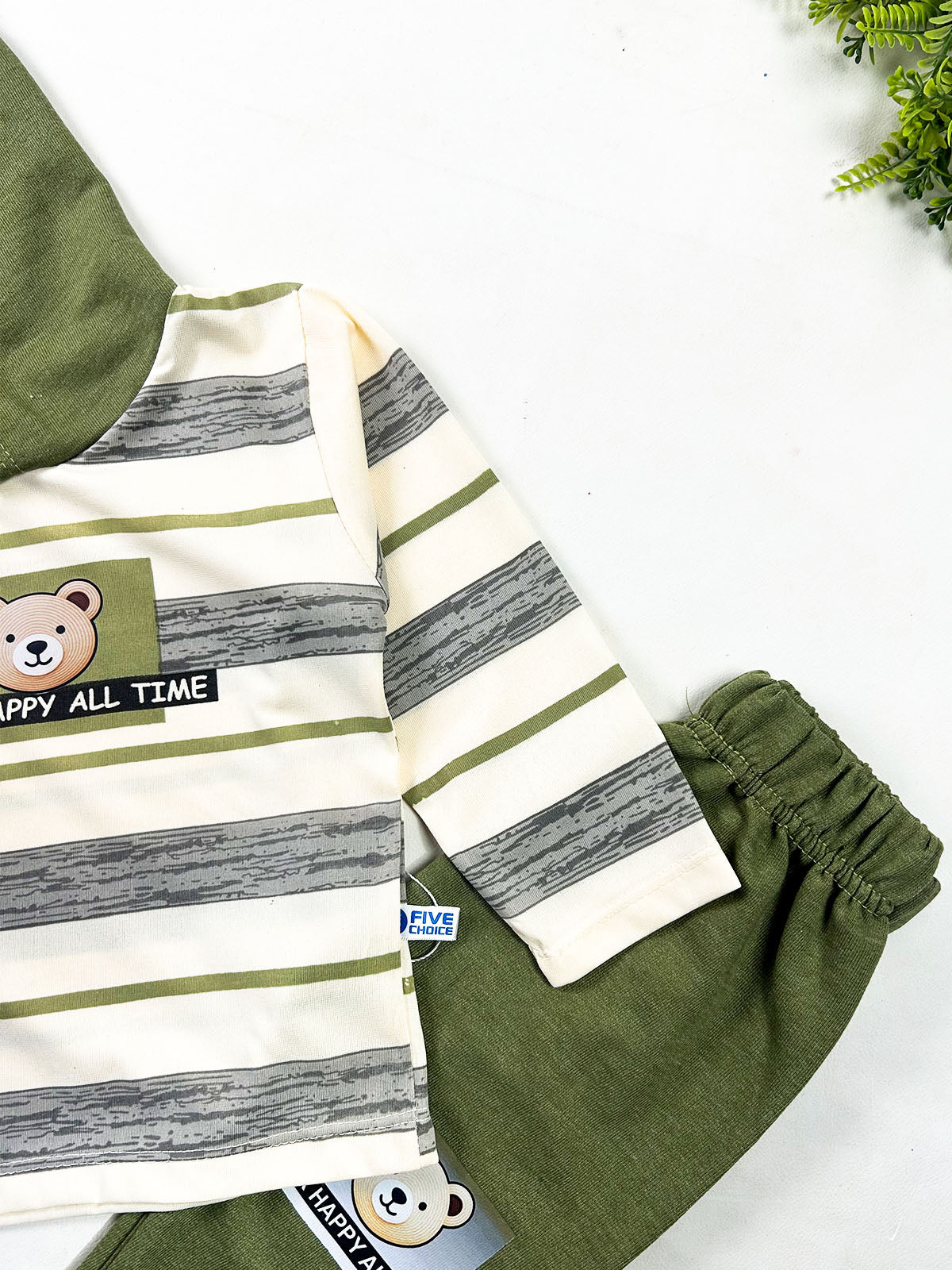 1Yr - 4Yrs Bear Green Suit For Kids BS838