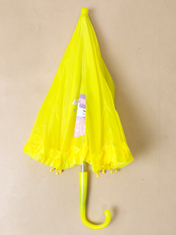 Small Cartoon Umbrella For Kids Yellow  KU01