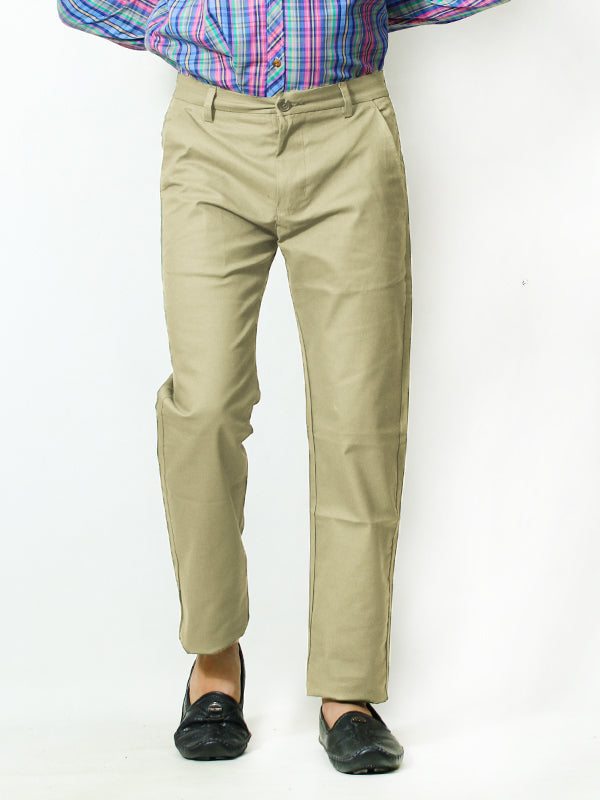 Cotton Chino Pant For Men Fawn Shade MCP09