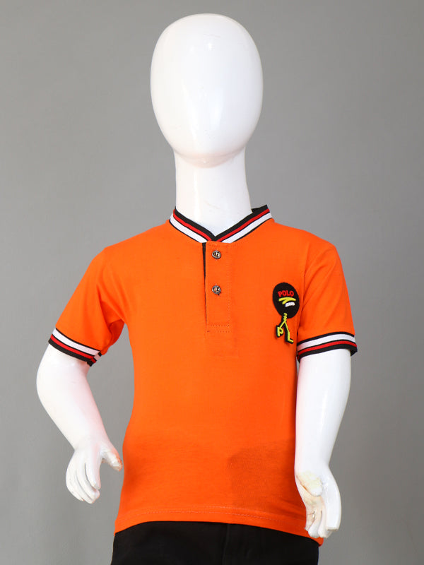 TB Boy T-Shirt 3 Yrs - 8 Yrs Orange