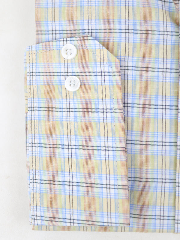 MFS24 Men's Formal Dress Shirt Checkered Lines 02