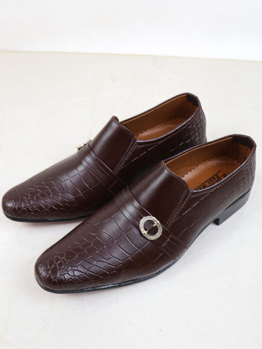 239 MFS Men's Formal Shoes Dark Brown