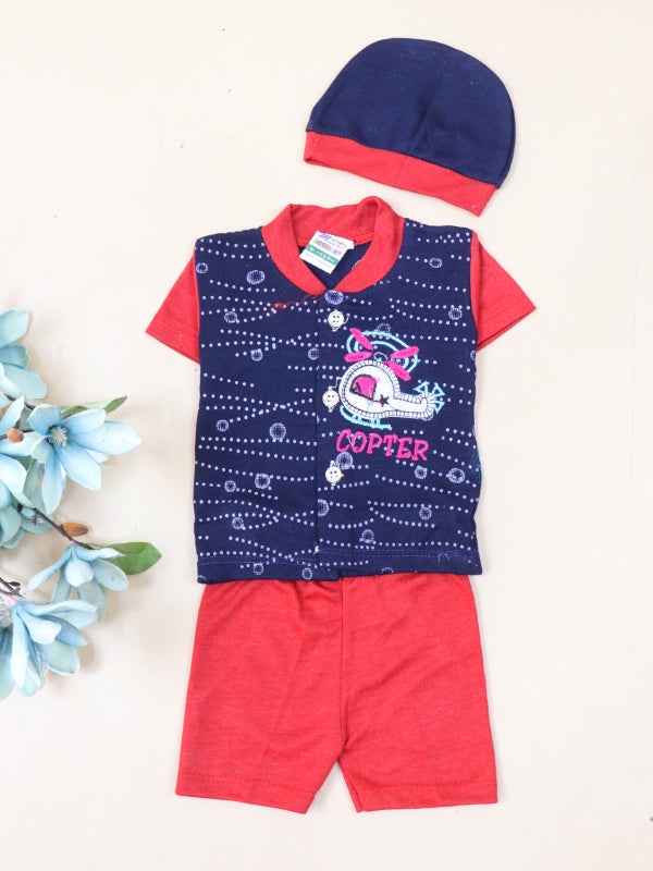 NBS54 Newborn Baba Suit 0Mth - 3Mth Copter Navy Blue