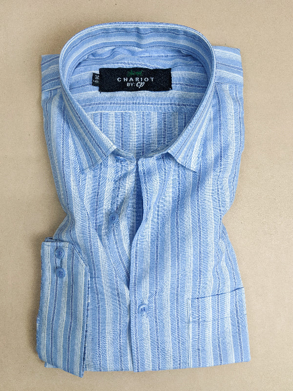 Blue Lines Formal Dress Shirt For Men ZH MFS68