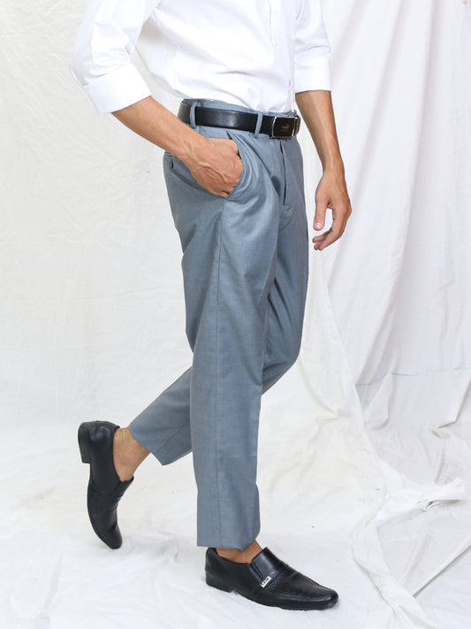 SN Men's Dress Pant Trouser Formal Light Grey