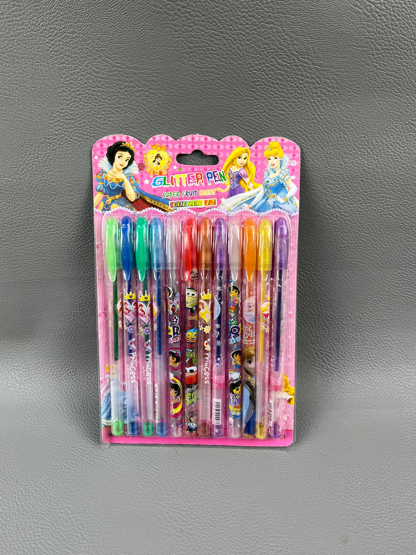 Pack of 12 Fruit Scent Glitter Gel Pen