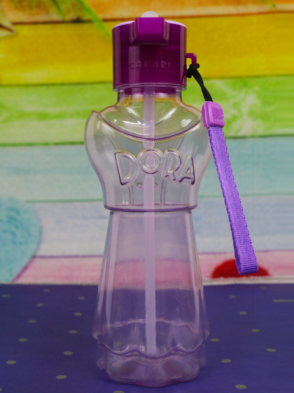 WTB15 Dora Purple Plastic Transparent Water Bottle - 525ML