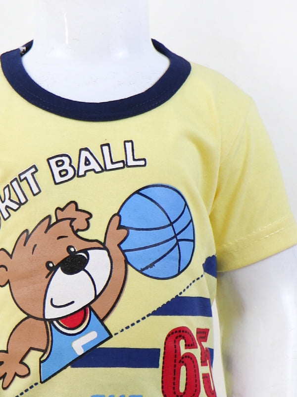 TG Kids Suit 1Yrs - 4Yrs Baskit Ball Yellow