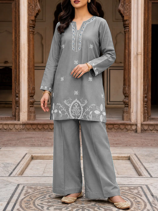 2Pc Co-Ord Set for Girls/Women Grey WCS07