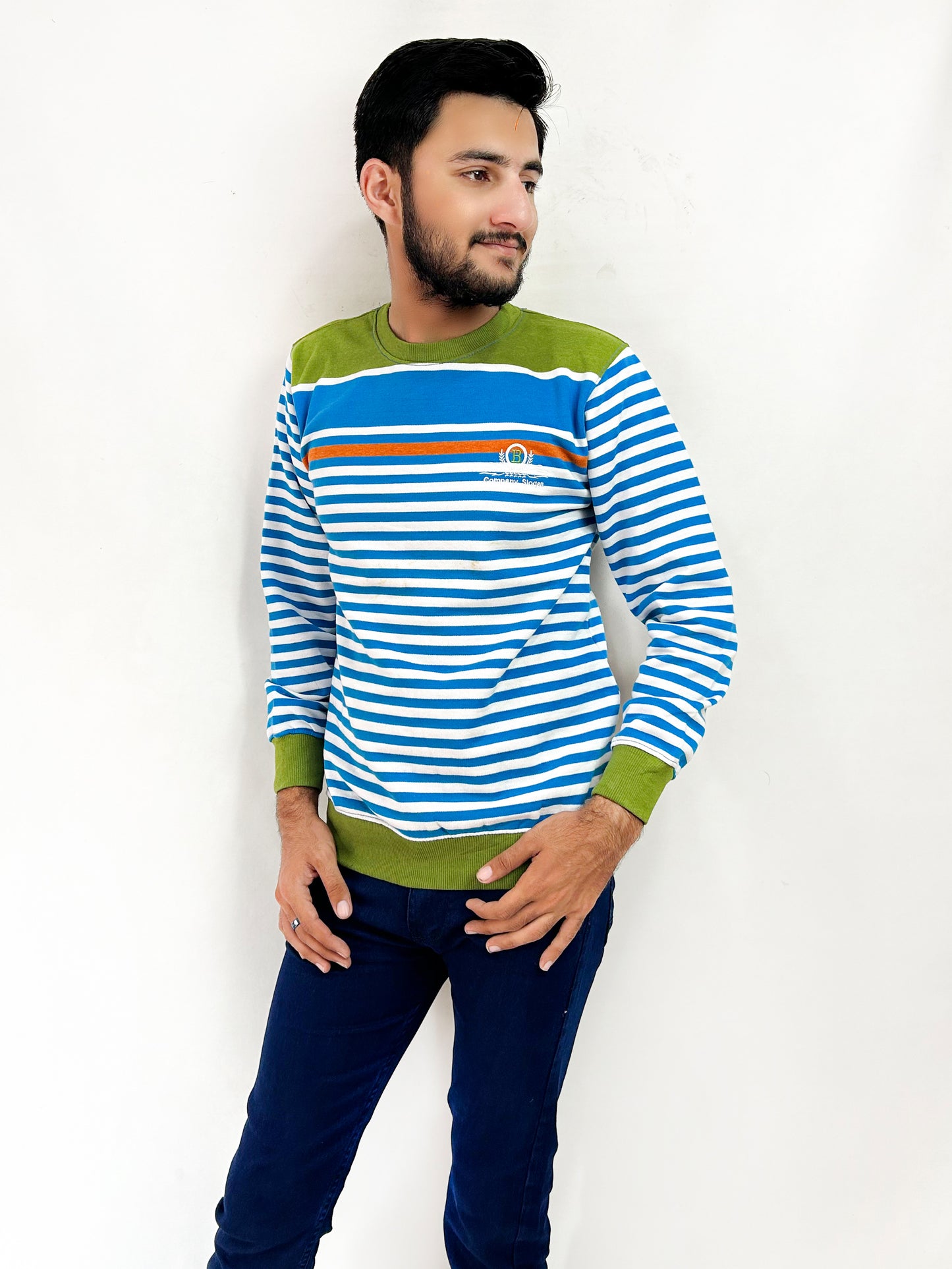 Blue Sweatshirt For Men's MSS10