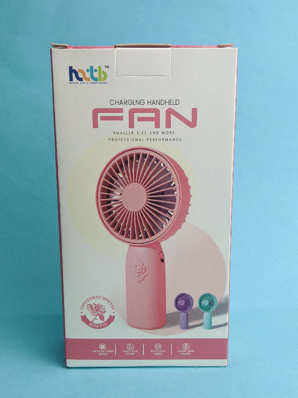 Rechargeable Mini Portable Fan Pink KTY80