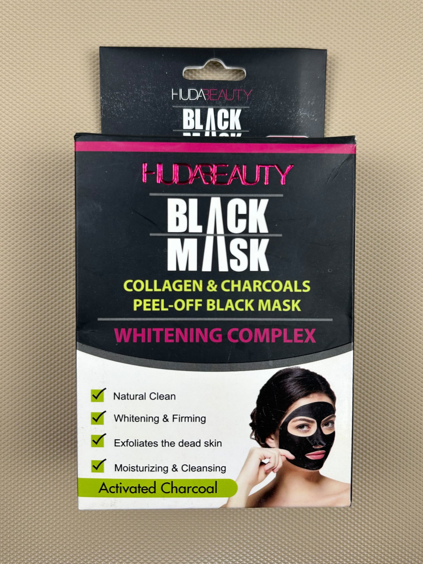 Pack of 10 HB Black Mask with Collagen & Charcoal