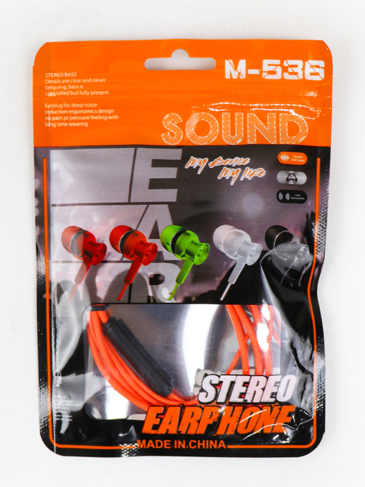 Wired Earphones M-536