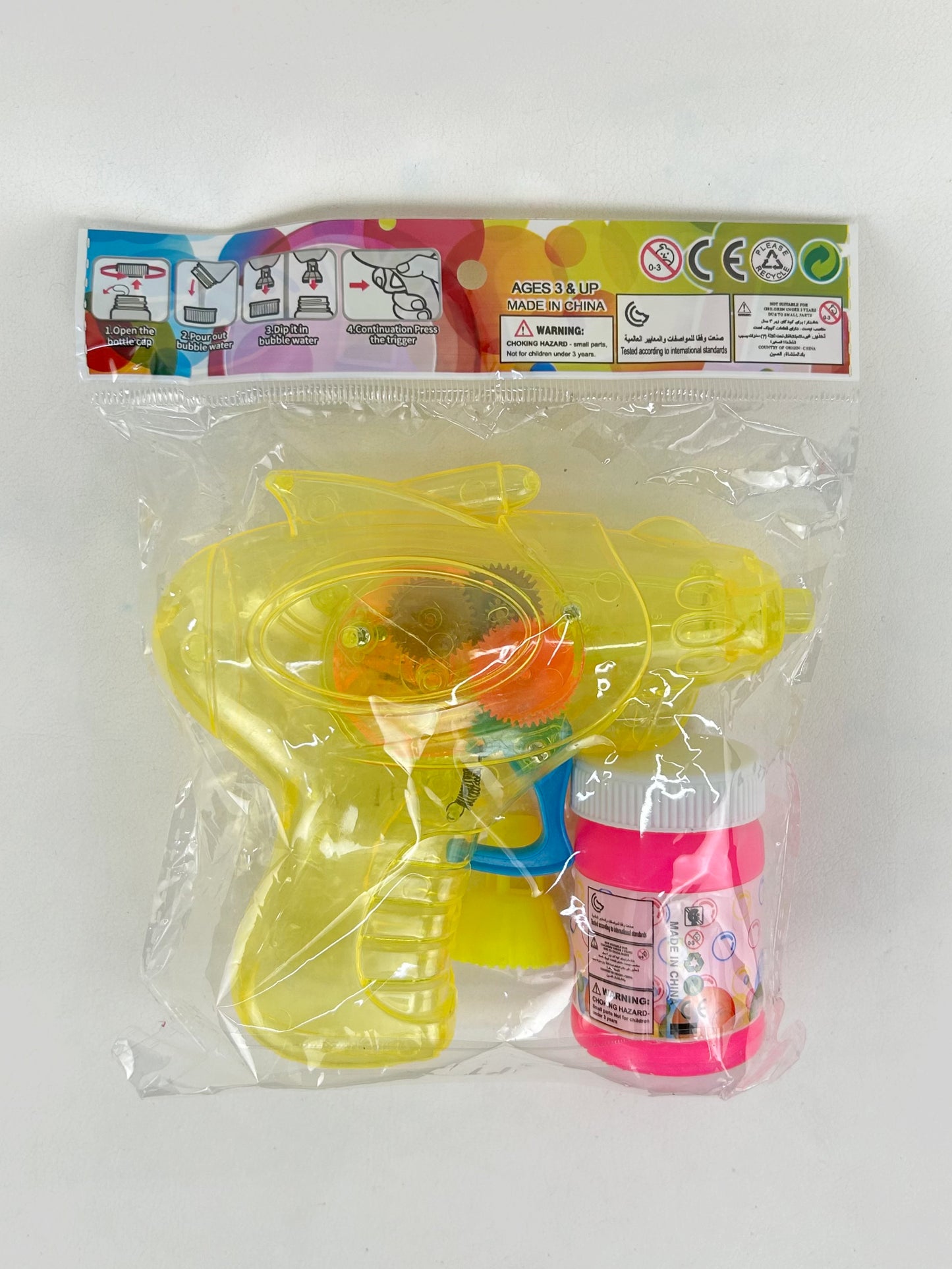 Multicolor Bubble Blower Light Toy With Bubble Bottle KTY85