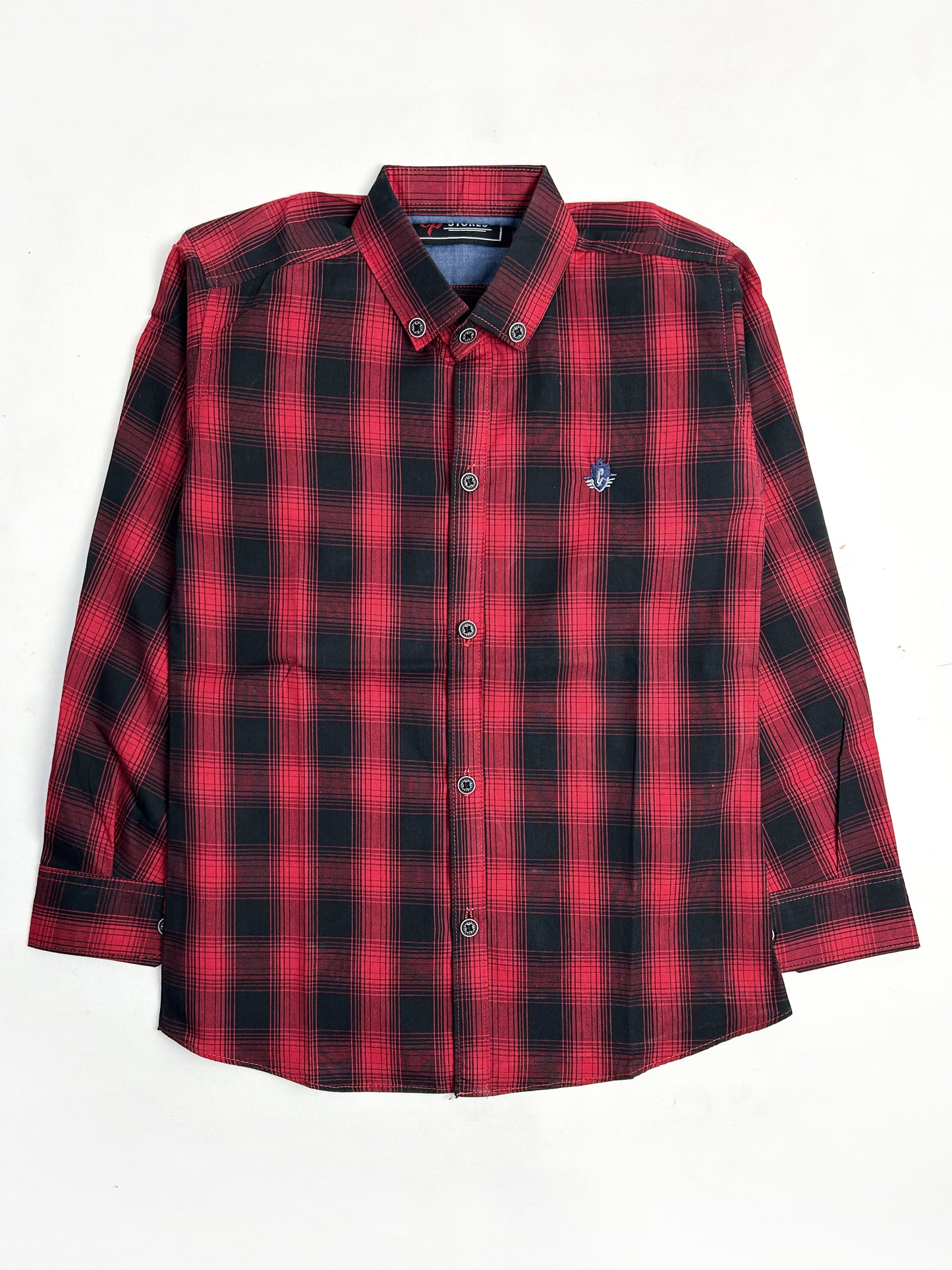 5Yrs - 12Yrs Red Check Casual Shirt for Boys AZ BCS33