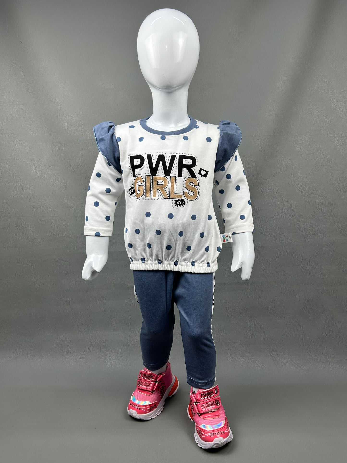 1Yr - 4Yrs PWR Dark G Blue Suit For Girls SK GS111