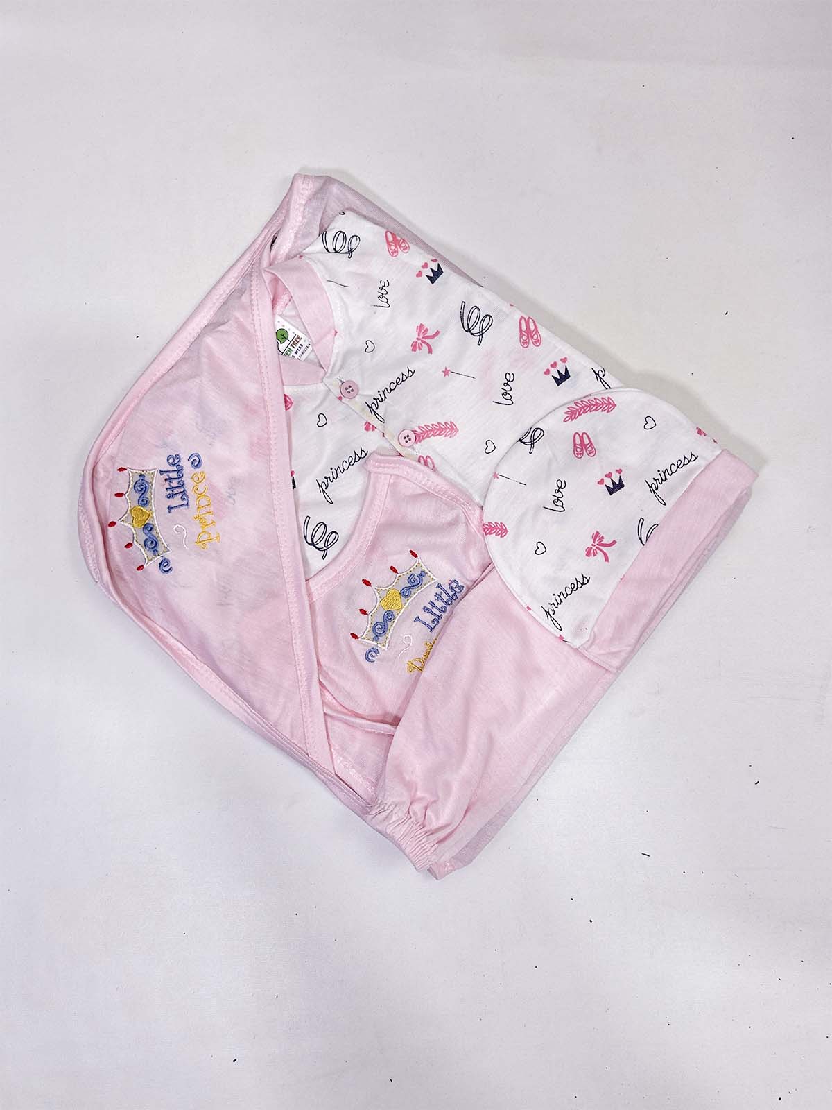 0Mth - 3Mth Pink 5Pcs Gift Set For Newborn HG NBGS252