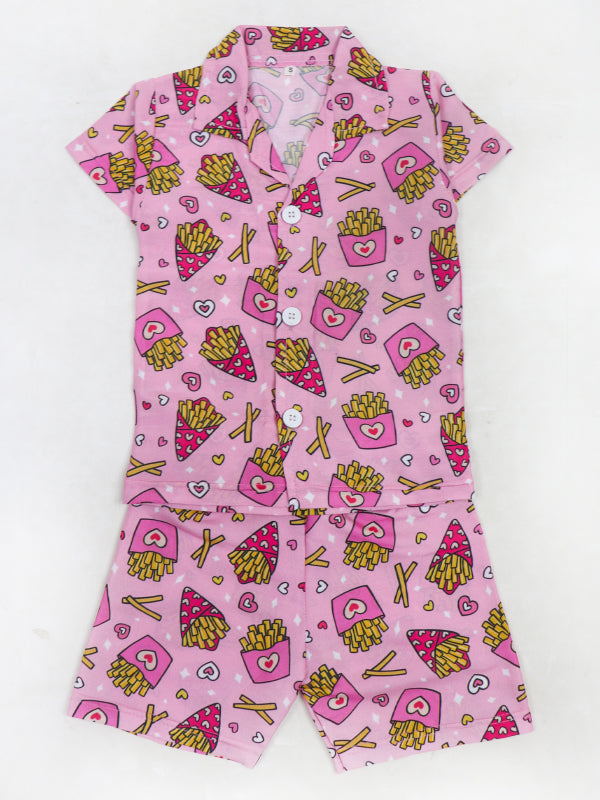 BS49 M Kids Suit 1Yrs - 4Yrs Fries Pink