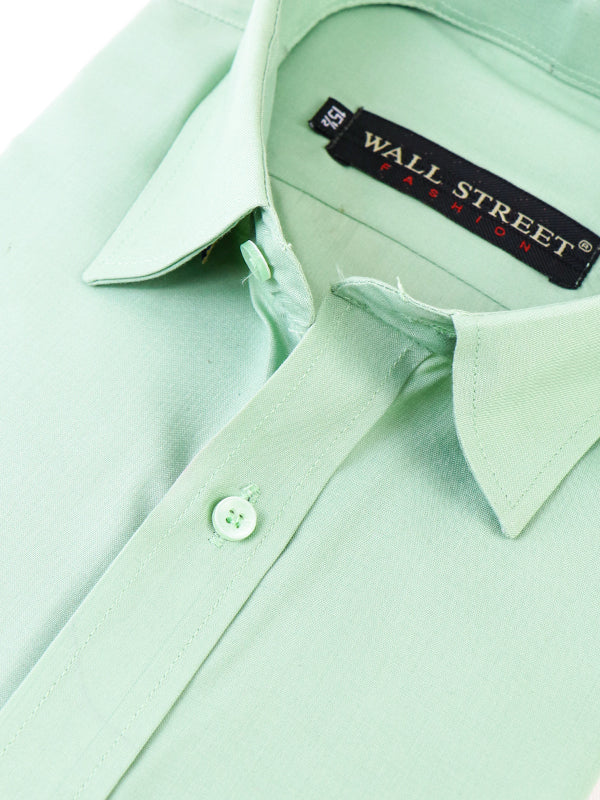 Men's Formal Dress Shirt Plain Light Green