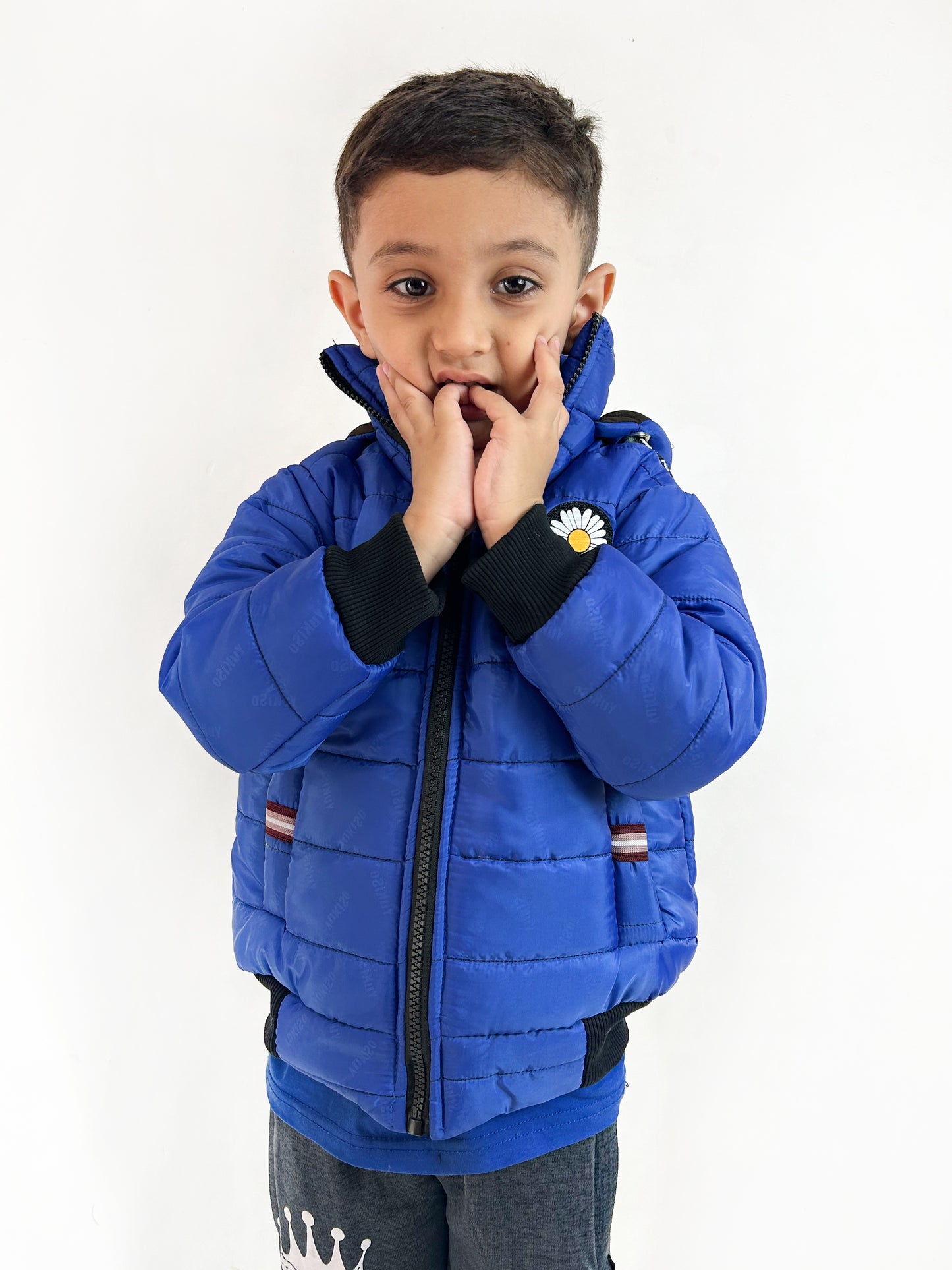 3Yrs - 9Yrs Blue Puffer Jacket For Boys NKG KJ10