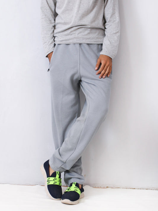 MT02 LF Men's Plain Fleece Trouser Light grey