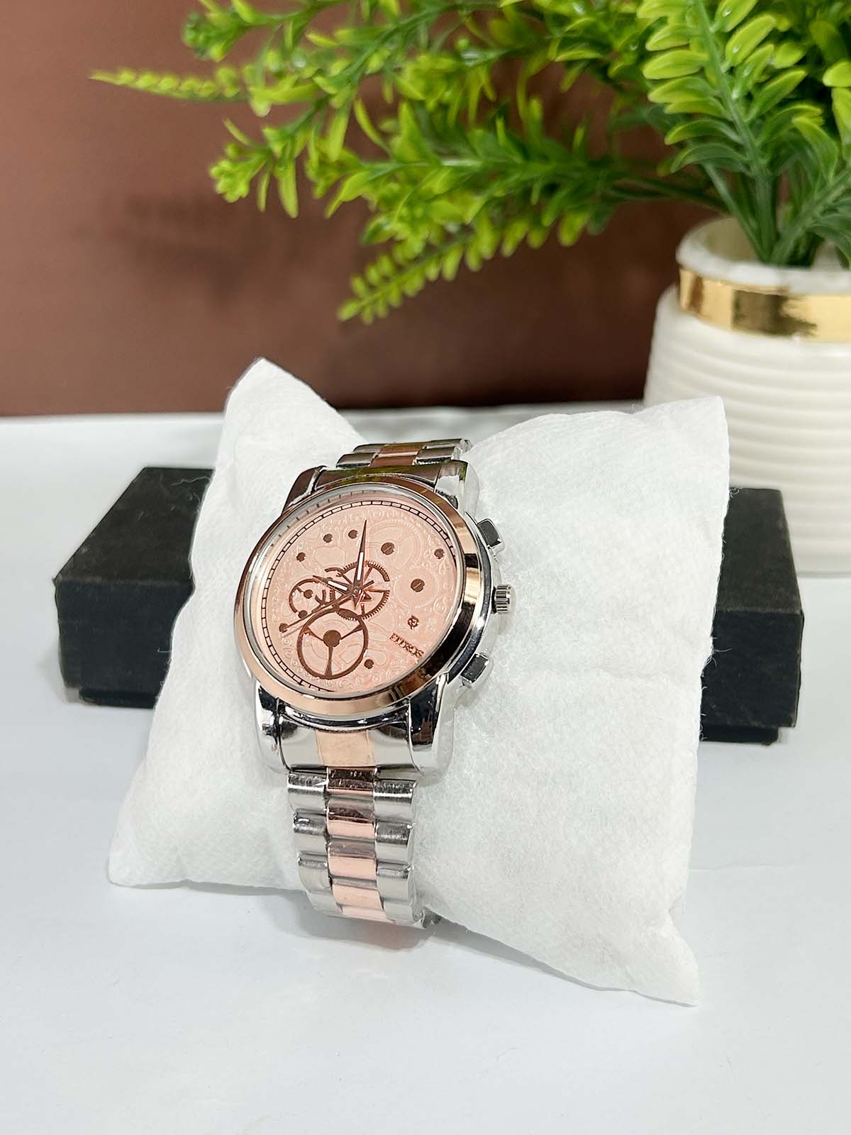 Silver Stainless Steel Watch For Men MW195