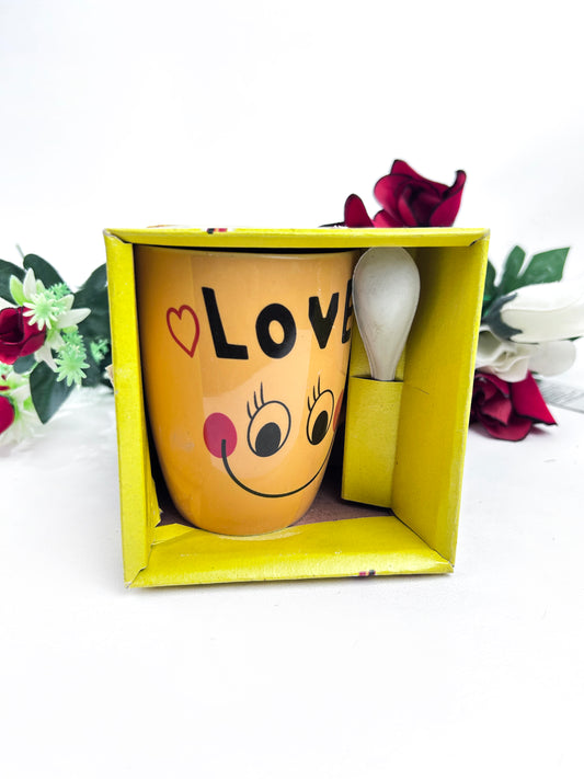 Coffee Mug with Spoon & Lid Set CM32