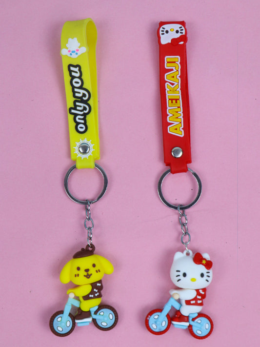 KC09 Pack Of 2 Key Chain Multicolor