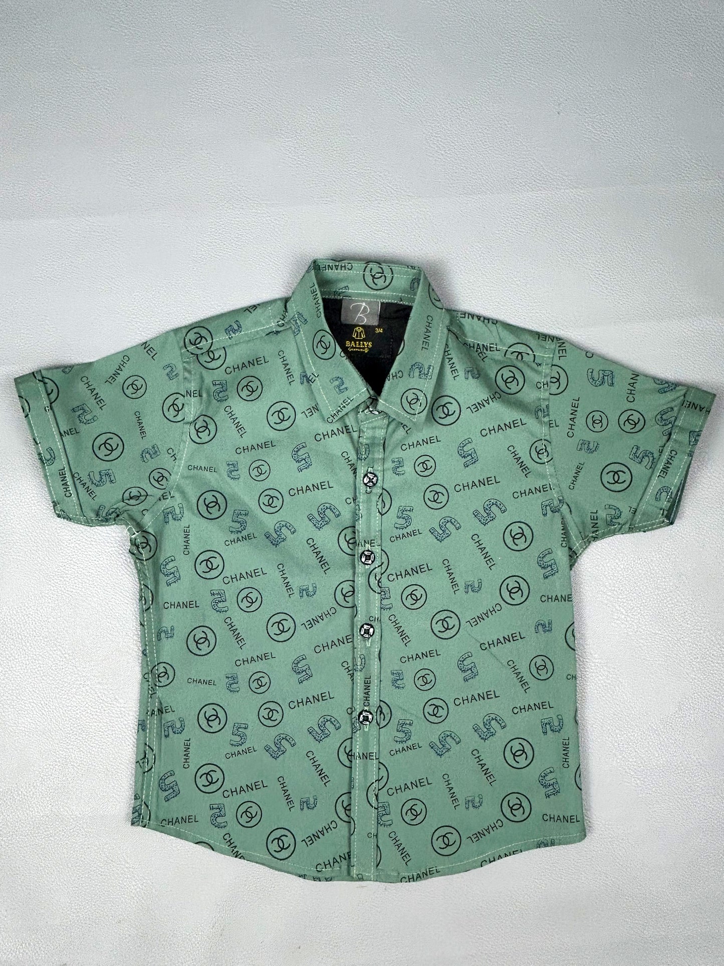 4Yrs - 8Yrs Light Green Casual Shirt for Boys BCS44