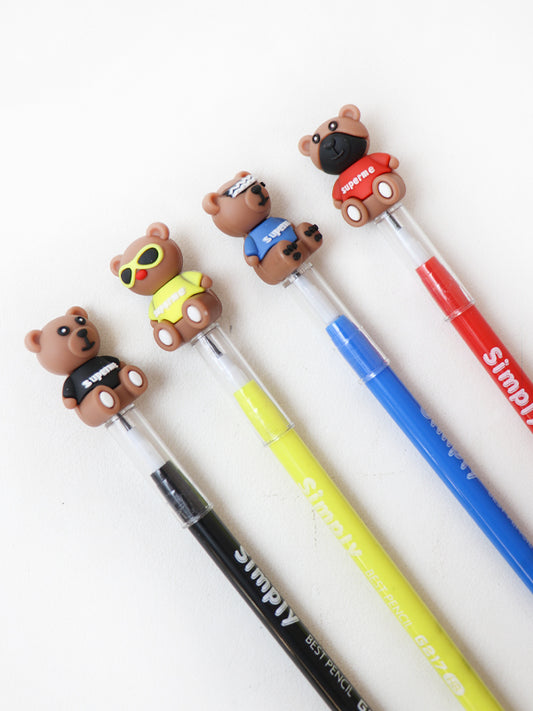 Bear Pack of 4 Pencils