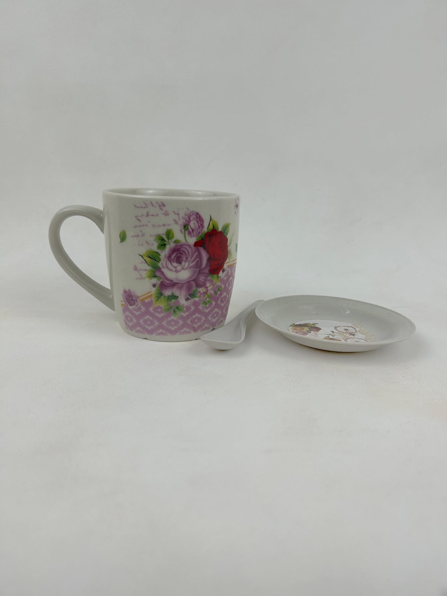 Coffee Mug with Spoon & Lid Set CM12