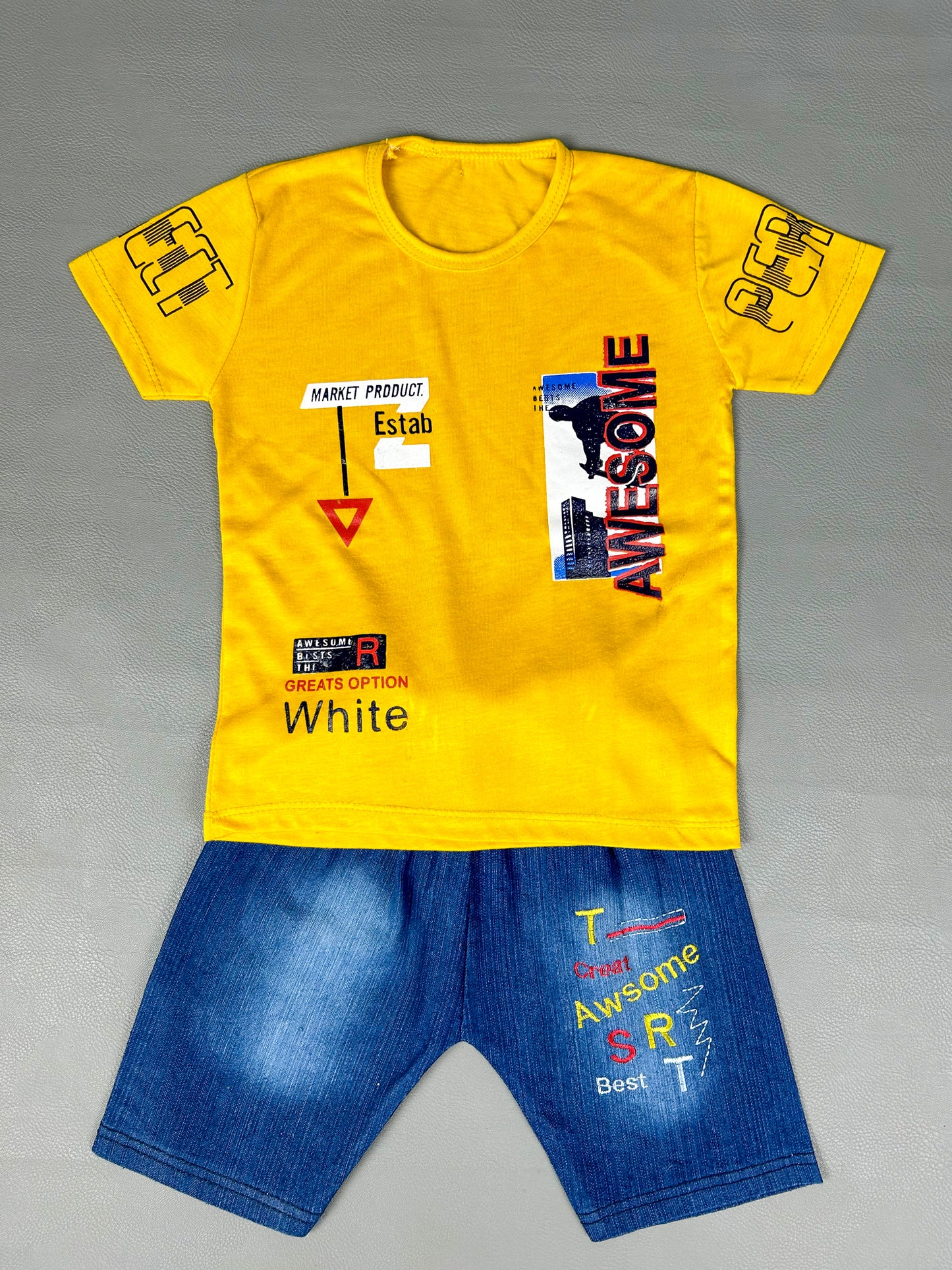 1Yr - 4Yrs Awesome Yellow Suit For Kids RZ BS291