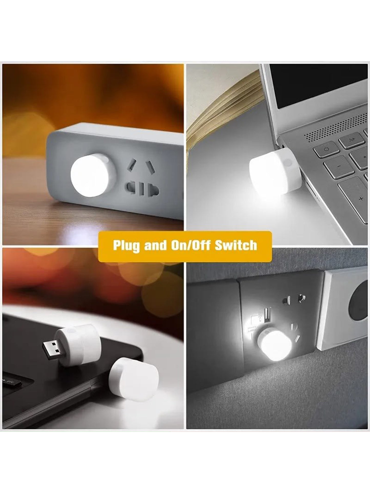 Pack of 4 Mini USB Bulb Portable & Easy to Carry MA65