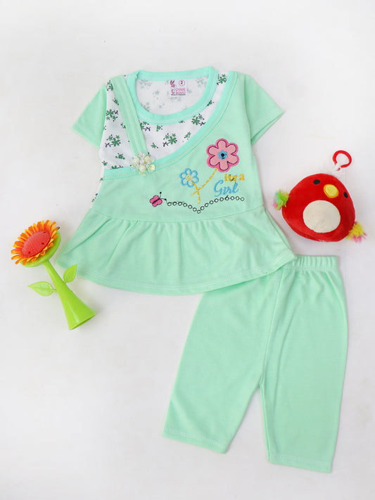 NBS35 HG Newborn Baby Suit 3Mth - 9Mth Green