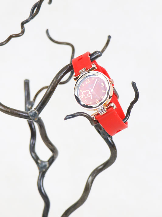 X Stylish Wrist Watch for Women Red