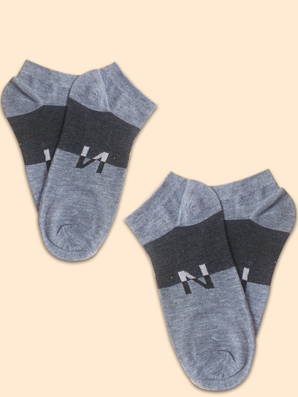 Pack Of 2 Multicolor Ankle Socks for Men MS17