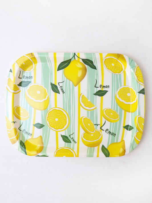 Lemon Design Melamine Serving Tray